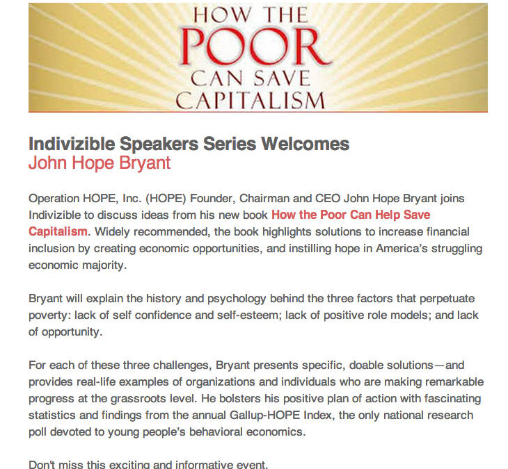 John Hope Bryant coming to Detroit, Michigan this week