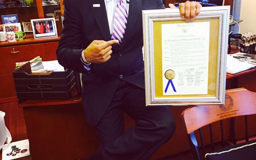 Atlanta City Council Proclaims May 9th, 2016, “Operation HOPE Day in Atlanta.”