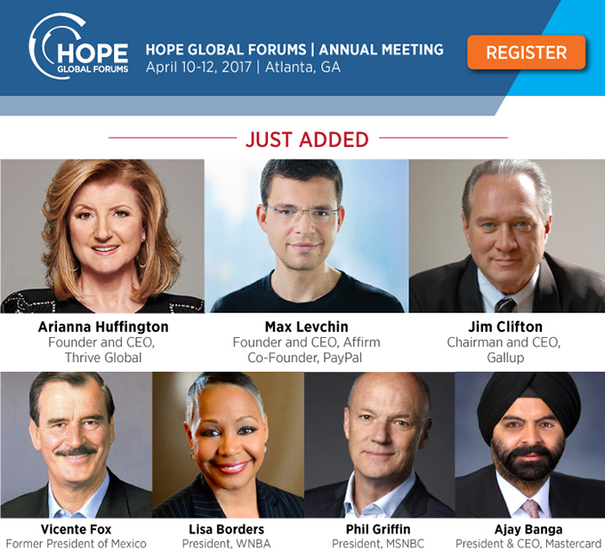 JUST ADDED: Arianna Huffington & PayPal Co-Founder Max Levchin