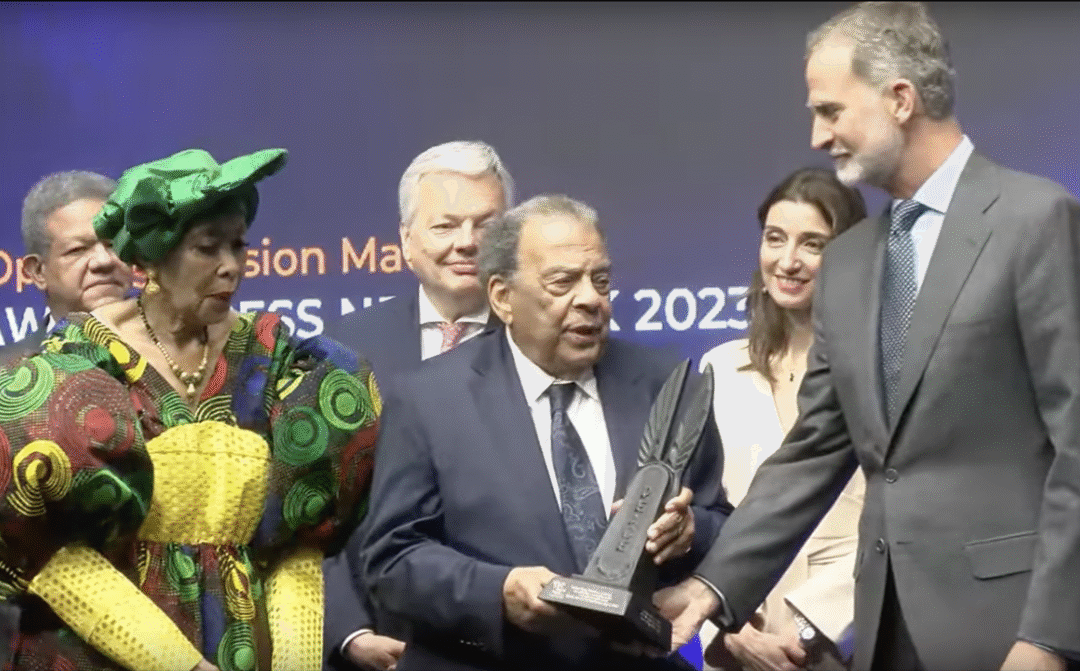 Global HOPE Spokesman, Ambassador Andrew Young, Receives World Jurist Award from Spanish Crown