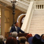 John Hope Bryant speaking before the Georgia State Capitol for MLK Observation 2026