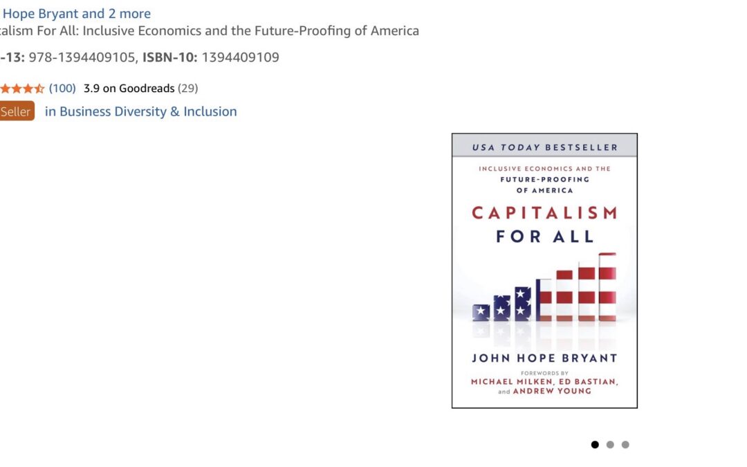 National Bestseller ‘Capitalism For All’ hits 100+ Near 5 Star Reader Review Mark on Amazon