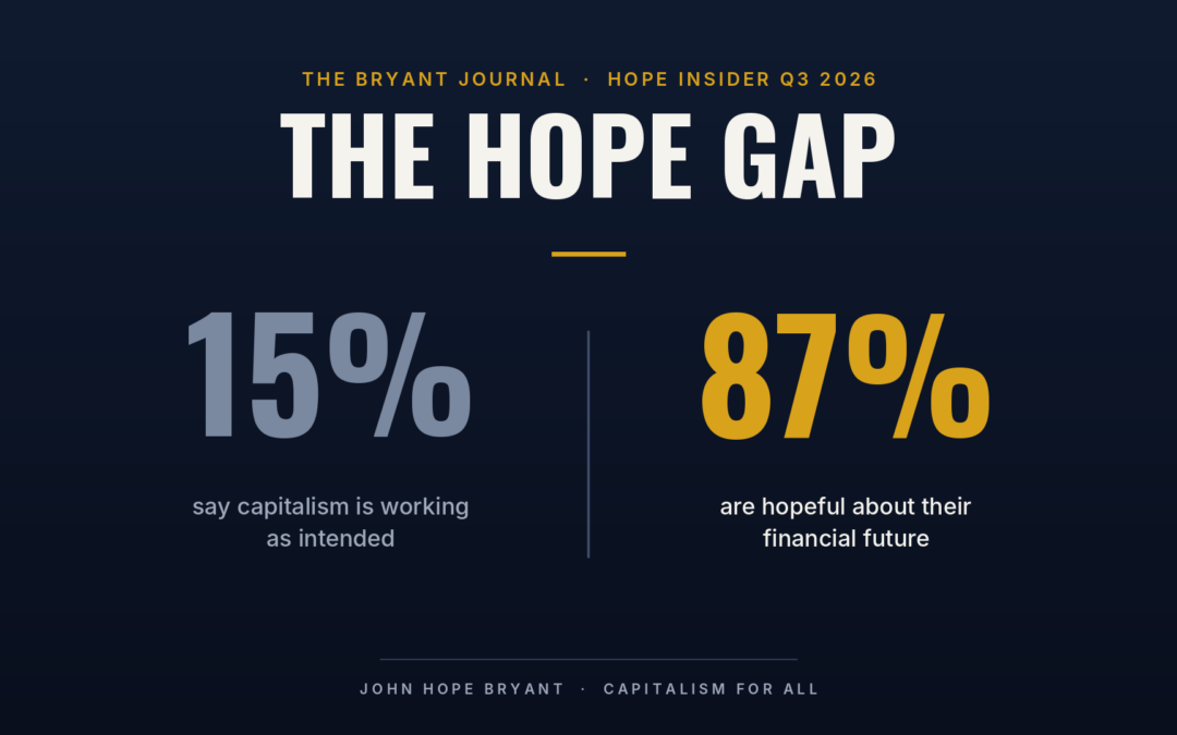 THE HOPE GAP: Americans Still Believe in Capitalism. Now Capitalism Has to Believe in Them.