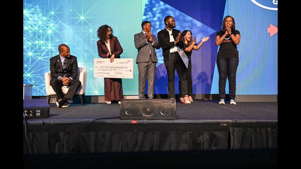 The 1 Million Black Businesses Pitch Competition stage at HOPE Global Forums 2021