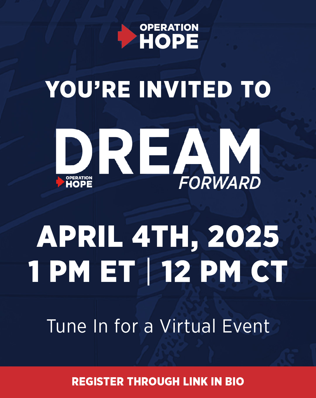 Dream Forward—a “bridge building” virtual town hall